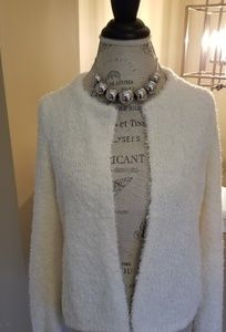 Loft Cream sweater blazer